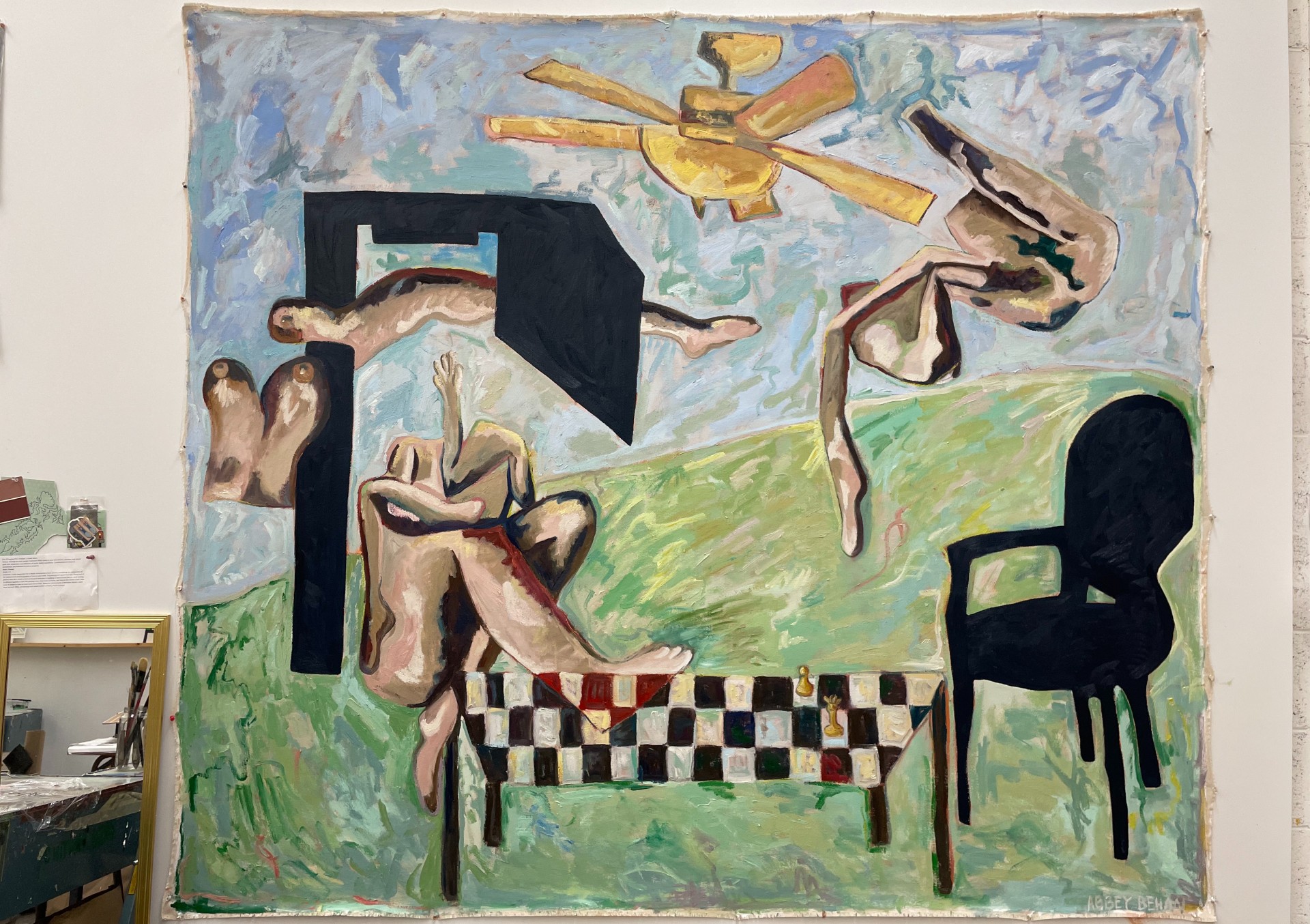 Read more about the article CREATE! Micro-Grant Project Explores Themes of Existence and Time Through Painting