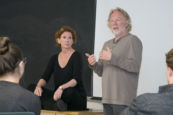 Tim Busfield and Melissa Gilbert at Michigan State University