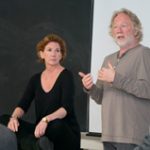 Tim Busfield and Melissa Gilbert at Michigan State University