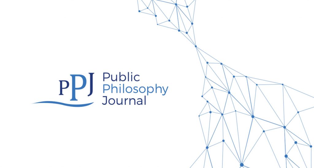 line and dot graphic next to a logo that says "Public Philosophy Journal"