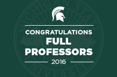 msu faculty graphic that says "congratulations full professors 2016"