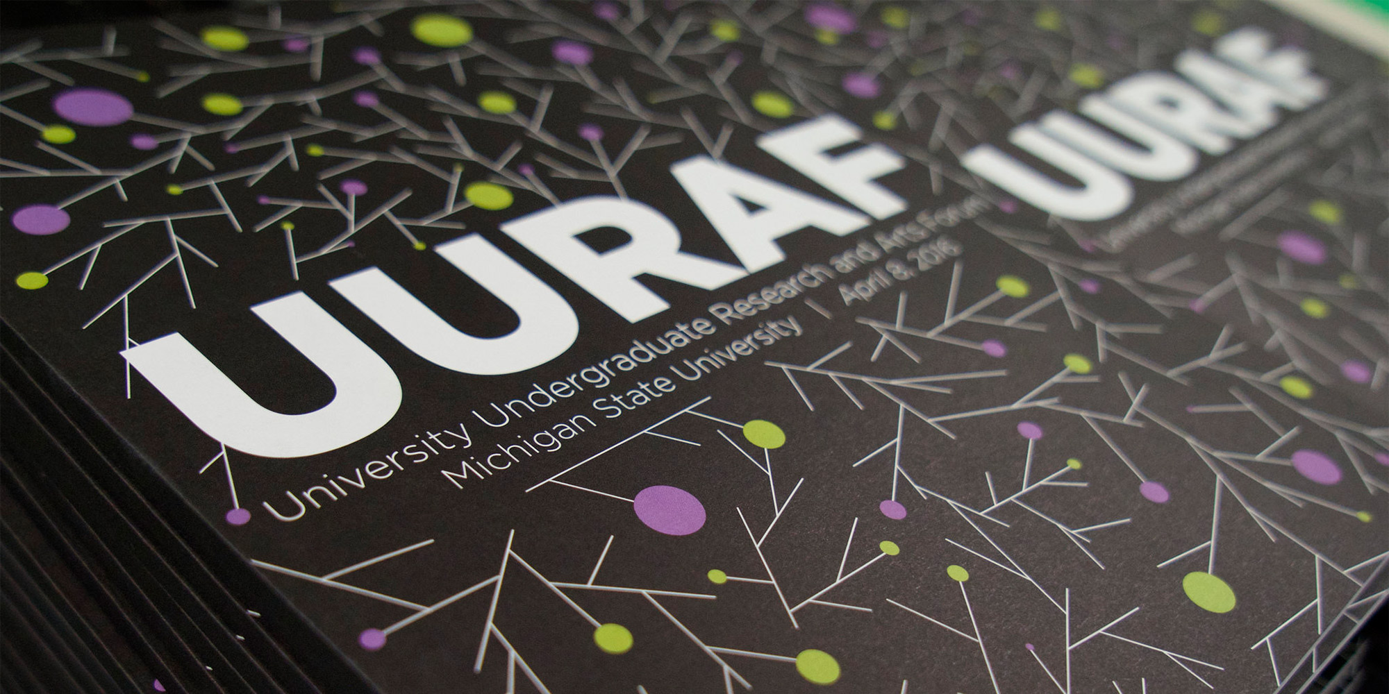 brochure with graphics that is titled "UURAF"