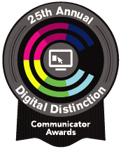icon for 25th annual video distinction's communicator awards