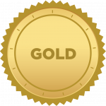 icon of gold badge